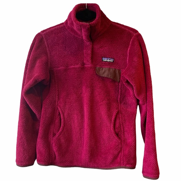 PATAGONIA | Women’s Re-Tool Snap-T Pullover Fleece Pink Raspberry Size XS - Picture 1 of 6